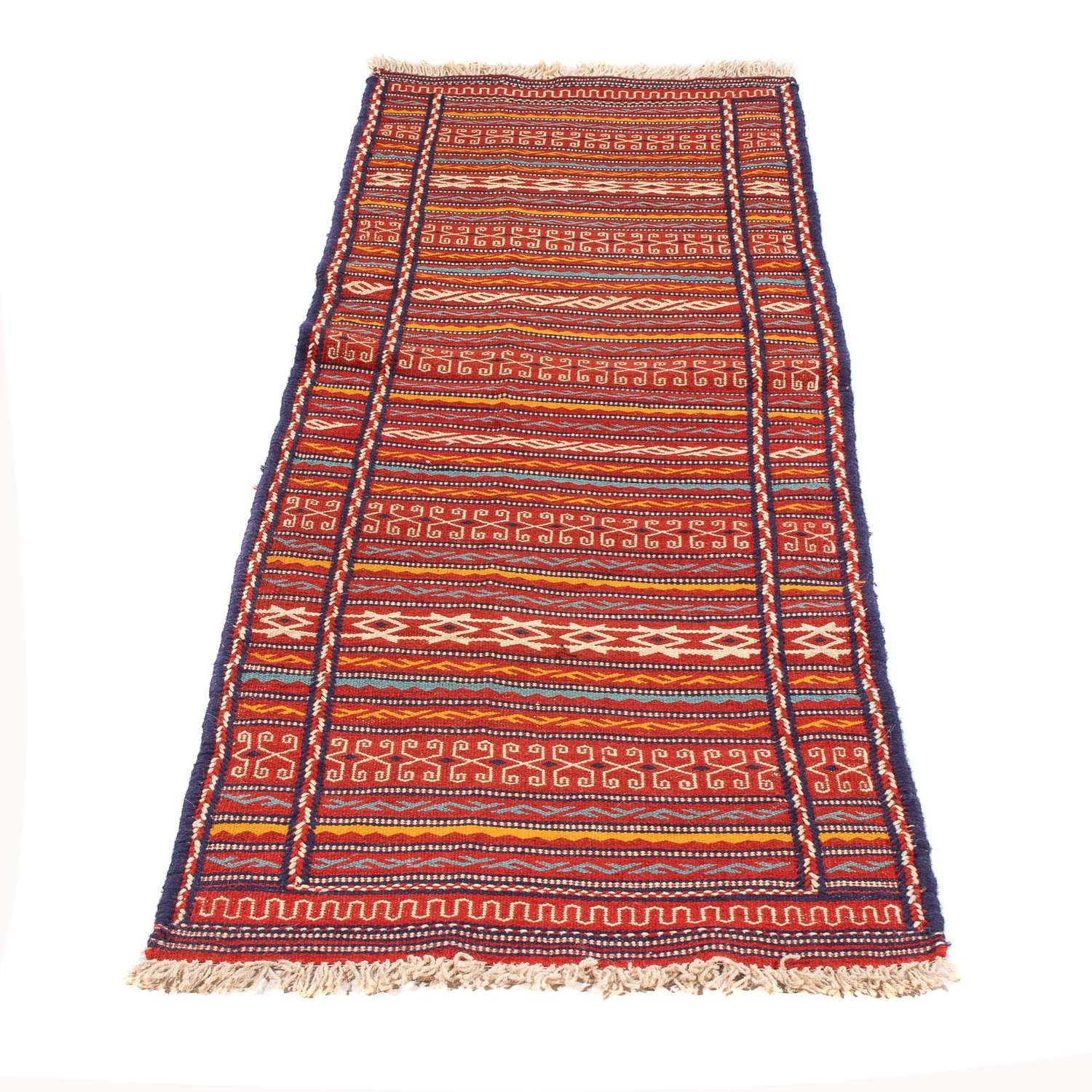 Tapis de couloir Tapis Kelim - Oriental - 200 x 70 cm - multicolore