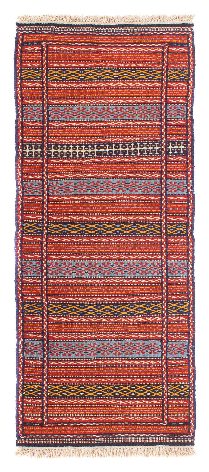 Alfombra de pasillo Alfombra Kelim - Oriental - 200 x 70 cm - multicolor