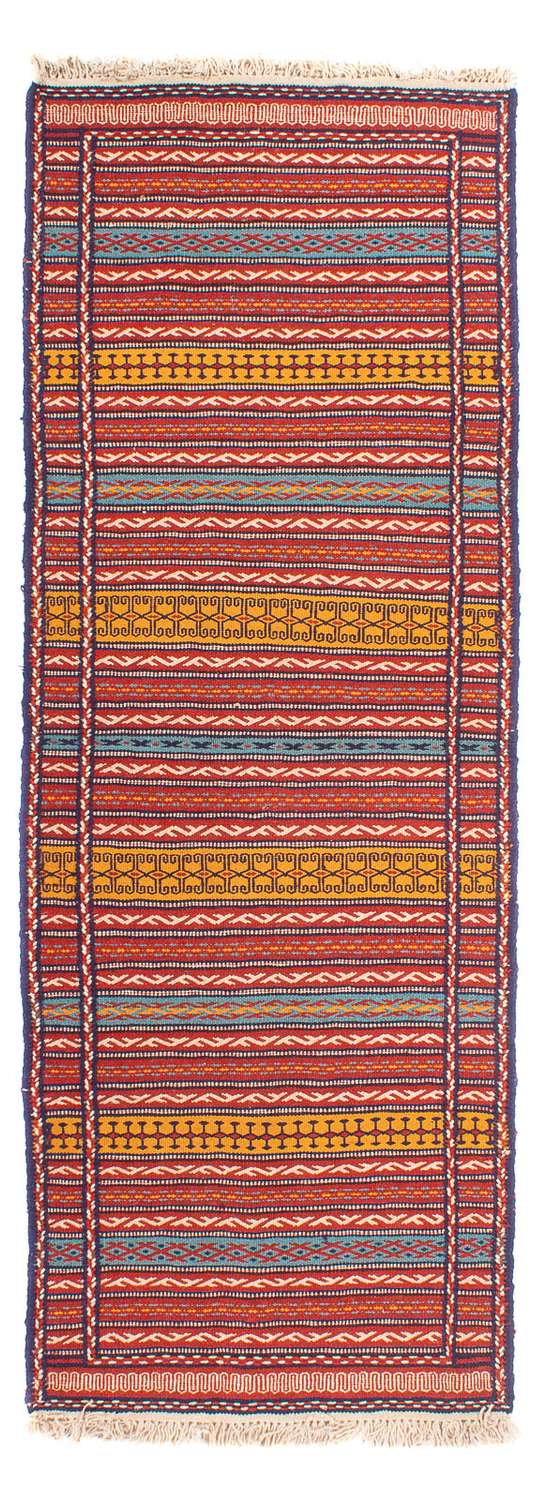 Runner Kelim Carpet - orientalisk matta - 200 x 70 cm - flerfärgad