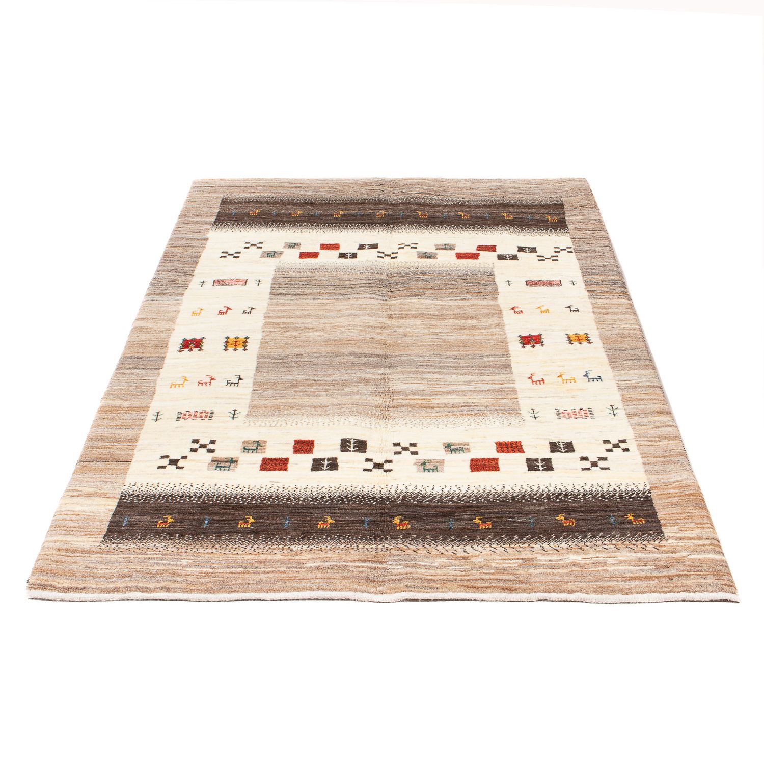 Tapis Gabbeh - Loribaft Persan - 186 x 117 cm - naturel