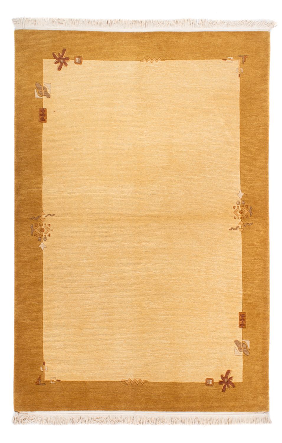 Tapis Népalais - 180 x 123 cm - beige