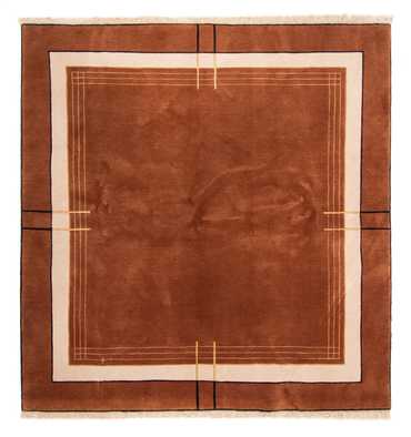 Tapis Népalais carré  - 250 x 250 cm - marron