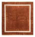 Dywan z Nepalu kwadratowy  - 250 x 250 cm - brązowy