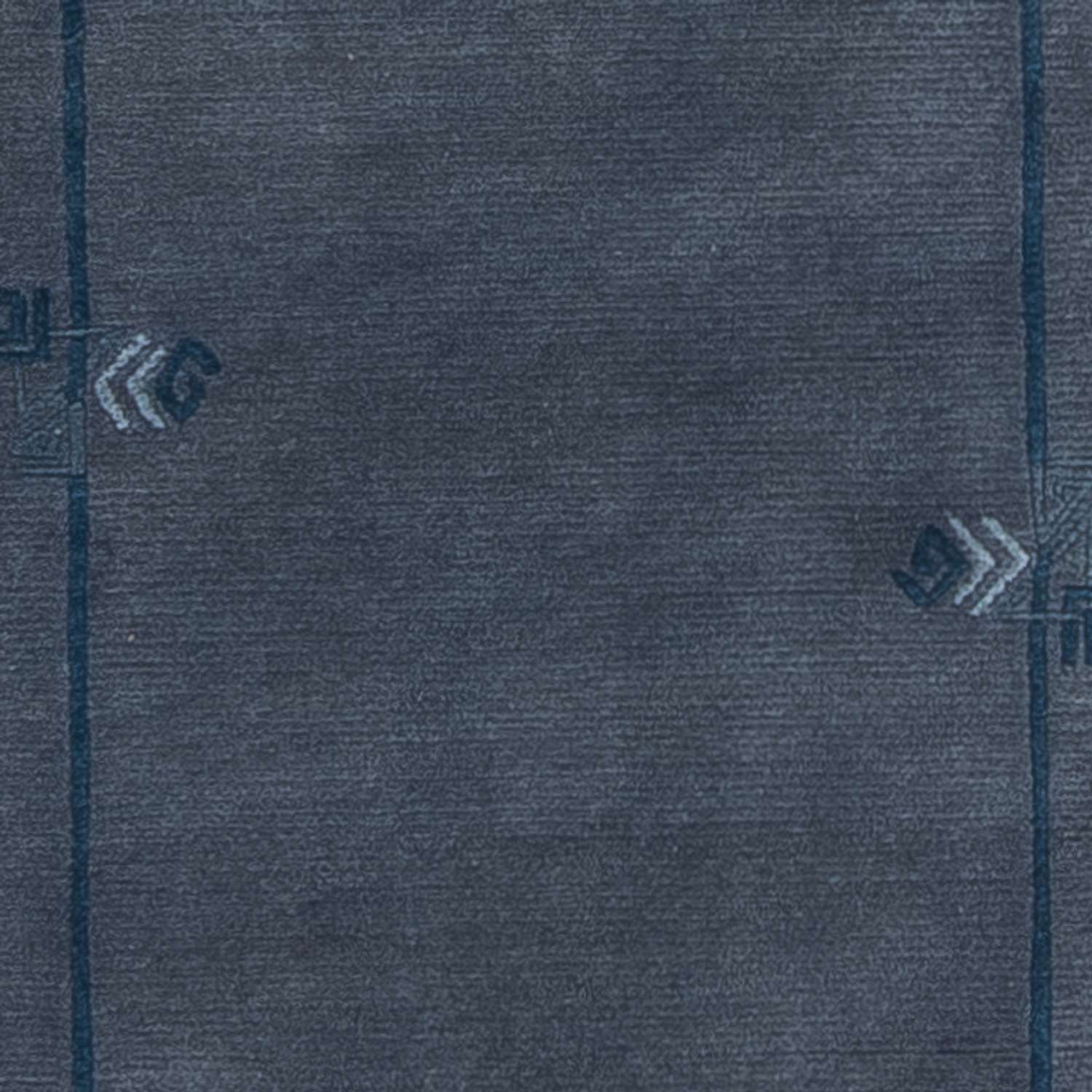 Tapis de couloir Tapis Népalais - 329 x 73 cm - bleu