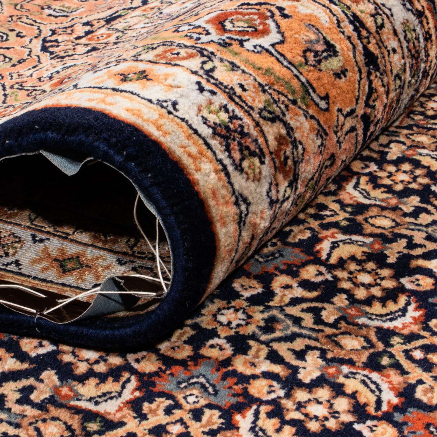 Oosters tapijt - Bijar - Indus - Koninklijke - 309 x 203 cm - donkerblauw