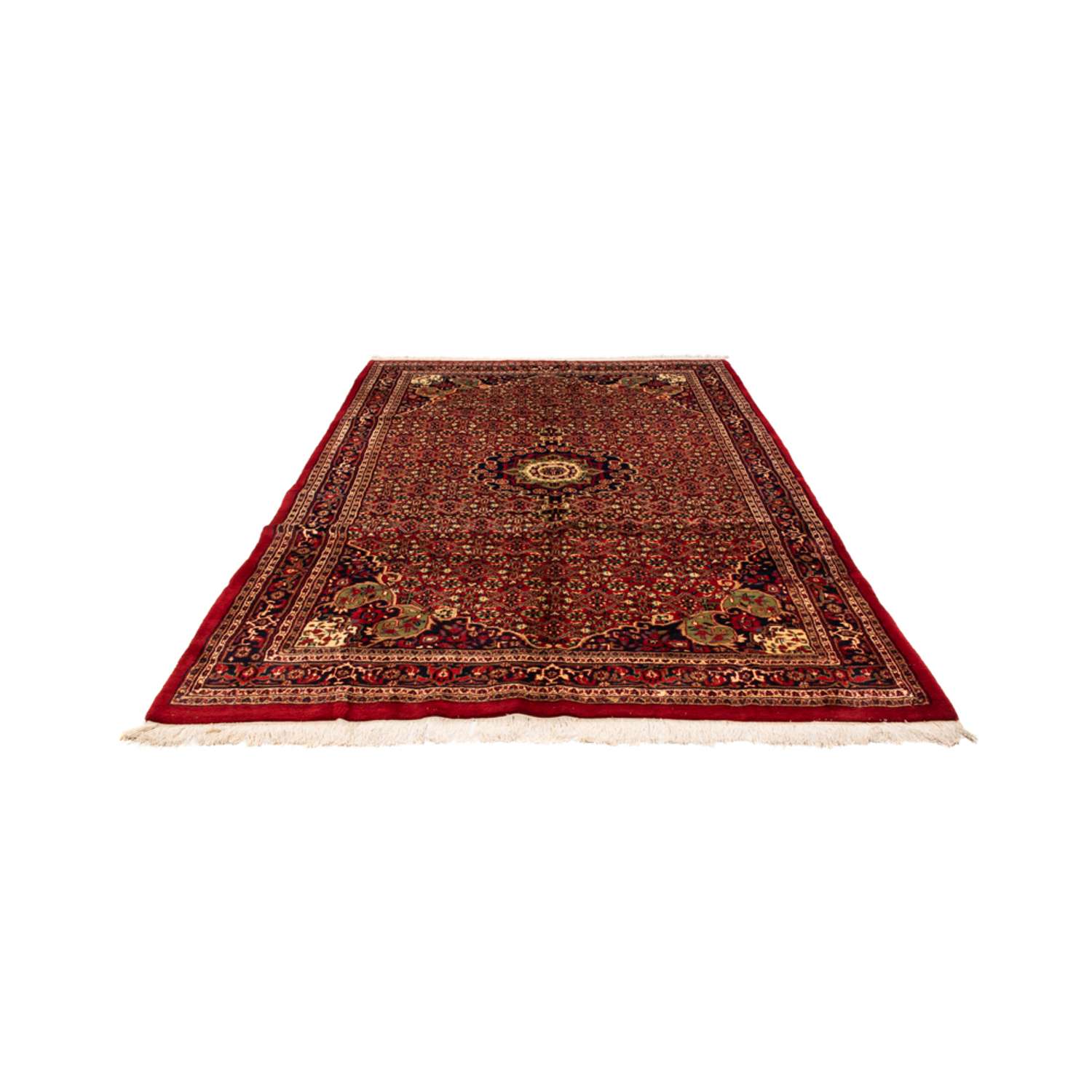 Tappeto orientale - Bidjar - Indo - Reale - 308 x 198 cm - rosso
