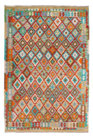 Tapis Kelim - Splash - 253 x 178 cm - multicolore