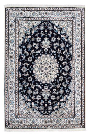 Tapis persan - Nain - 239 x 166 cm - bleu foncé