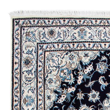 Tapis persan - Nain - 239 x 166 cm - bleu foncé