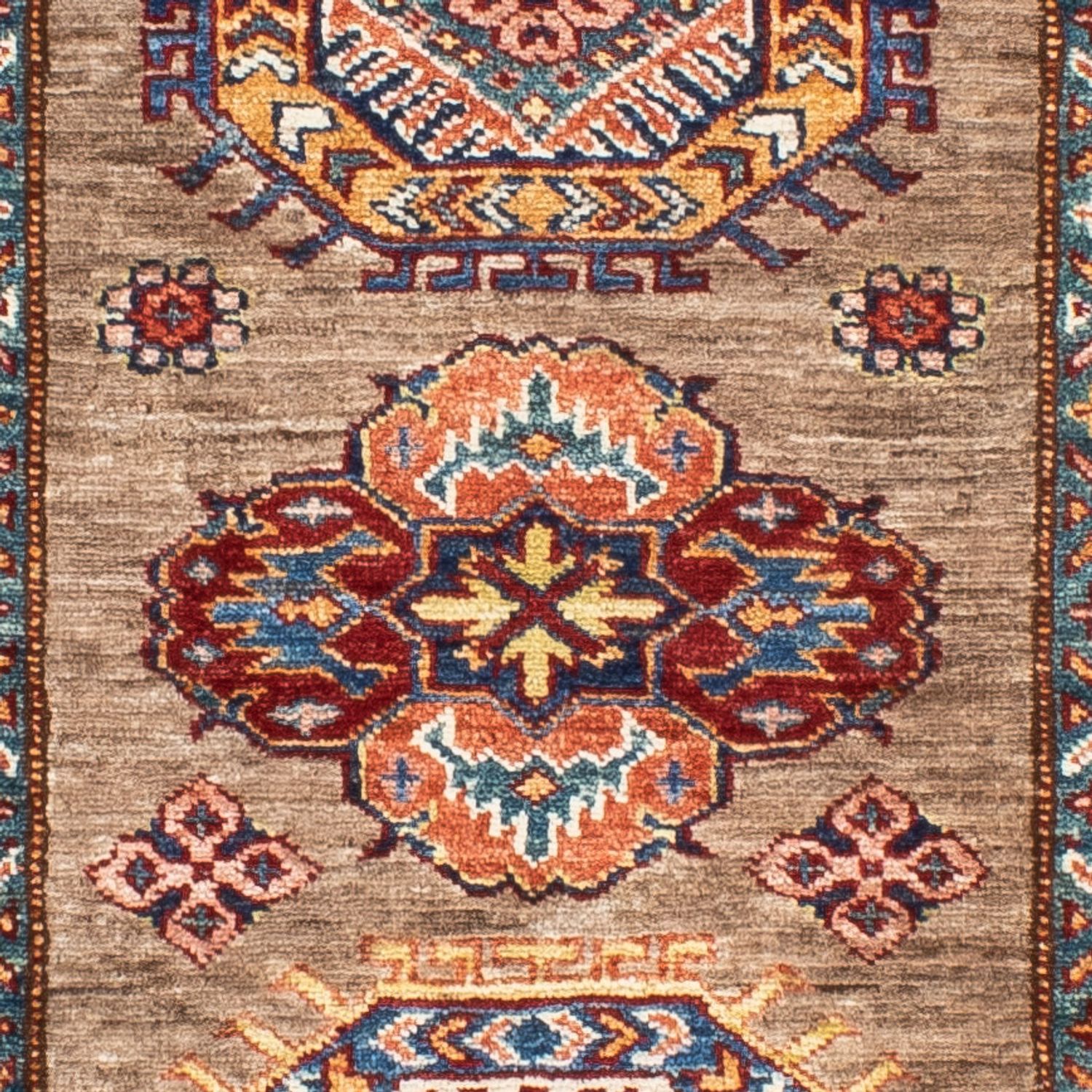 Loper Ziegler Tapijt - Kazak - 254 x 79 cm - natuur