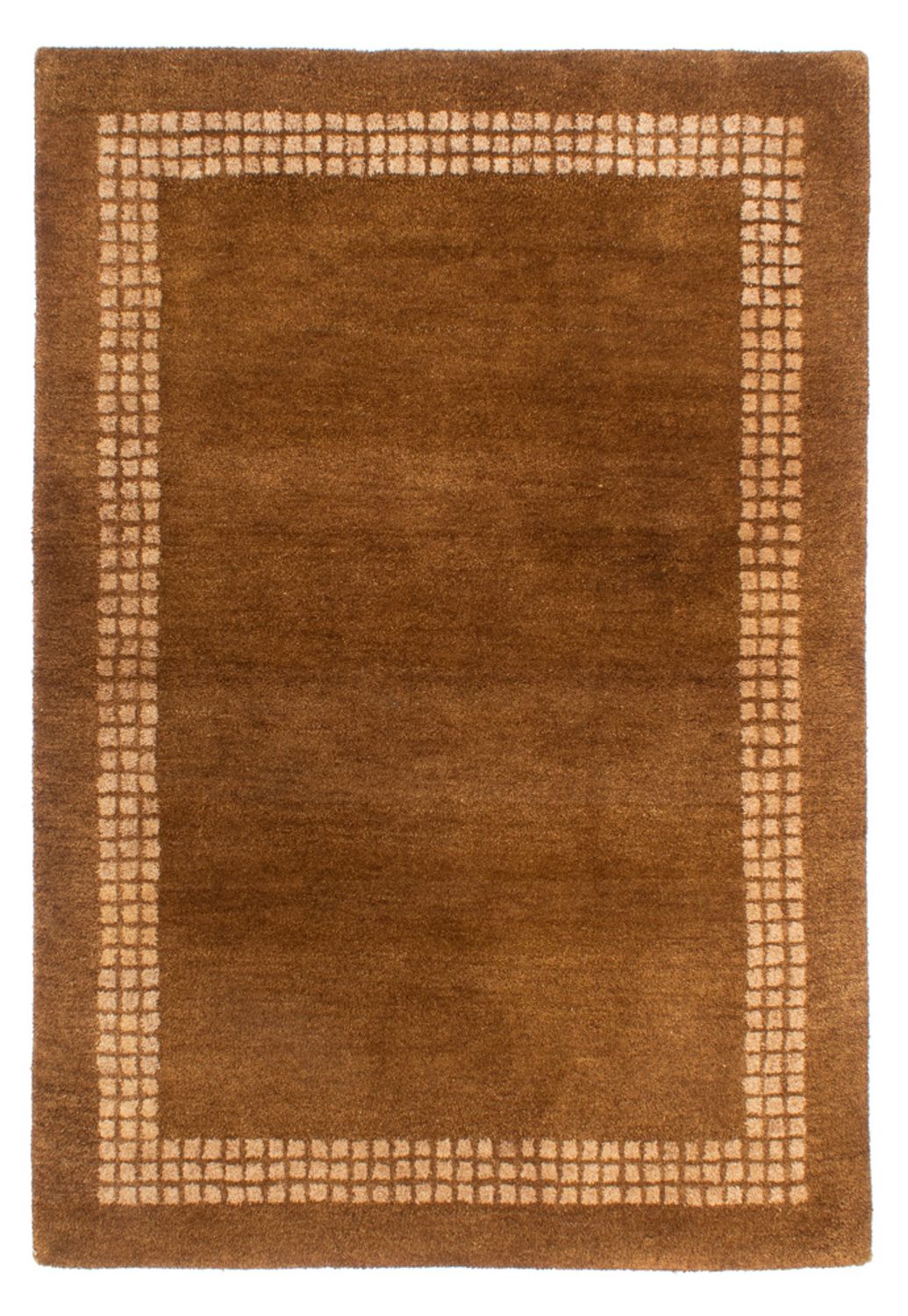 Wool Rug - 192 x 135 cm - brown