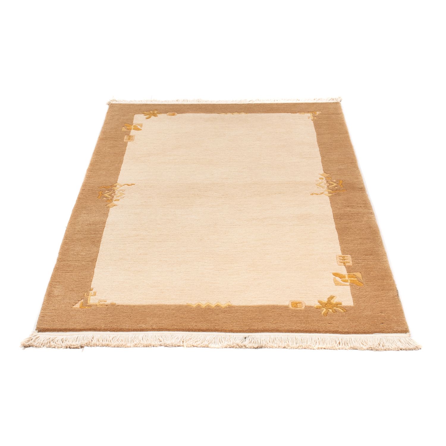 Alfombra de Nepal - Real - 157 x 91 cm - beige