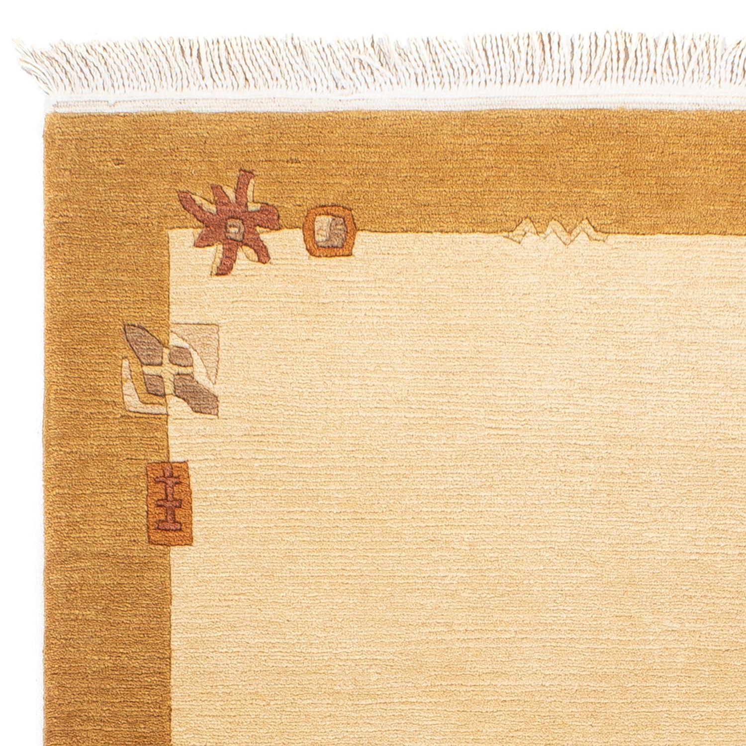 Nepal Teppich - Royal - 143 x 71 cm - beige