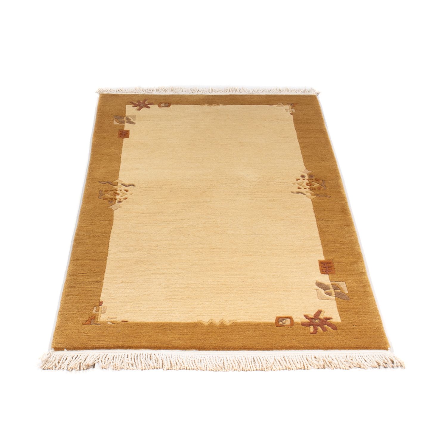 Nepal tapijt - Koninklijke - 138 x 71 cm - beige