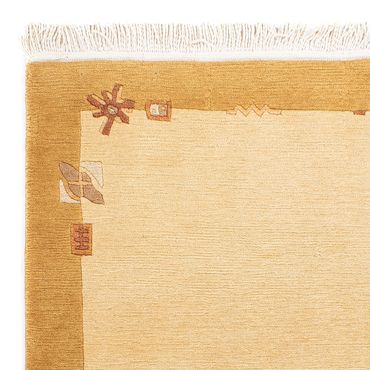 Nepálský koberec - Royal - 141 x 74 cm - béžová