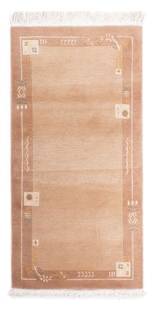 Tapis Népalais - Royal - 141 x 71 cm - marron clair