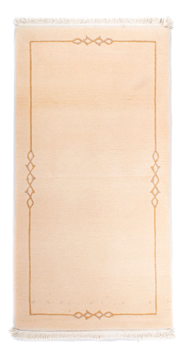 Nepal teppe - Royal - 141 x 72 cm - beige