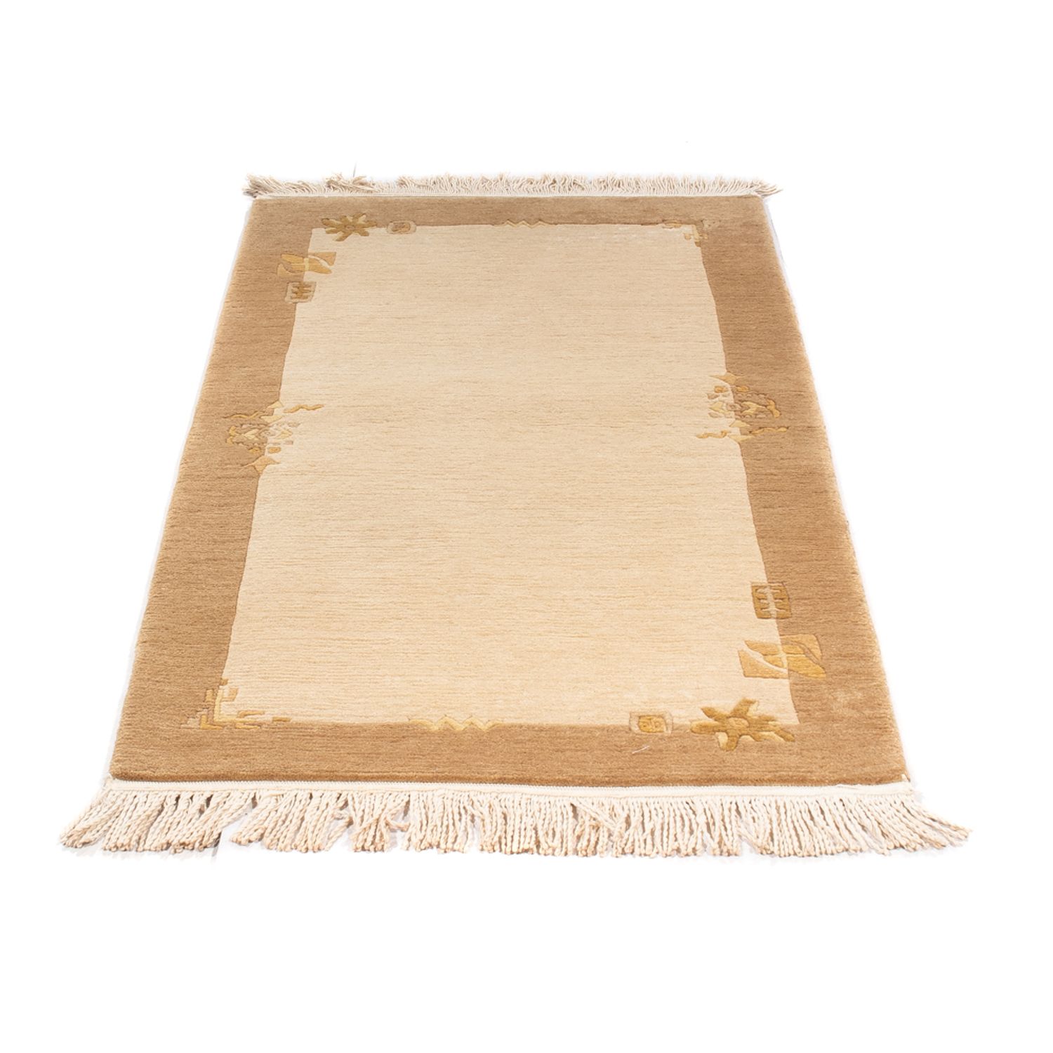 Nepal tapijt - Koninklijke - 137 x 71 cm - beige