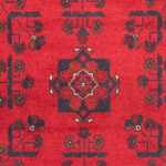 Tappeto corsia Tappeto afgano - Kunduz - 289 x 77 cm - rosso