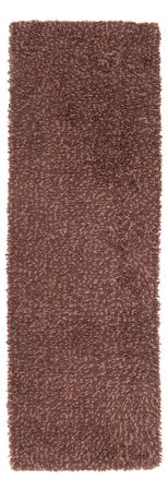 Tapis de couloir Tapis à poils longs - 207 x 67 cm - marron