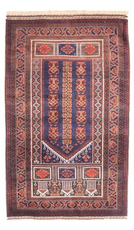 Belutsch Rug - Prayer Rug - 147 x 92 cm - blue