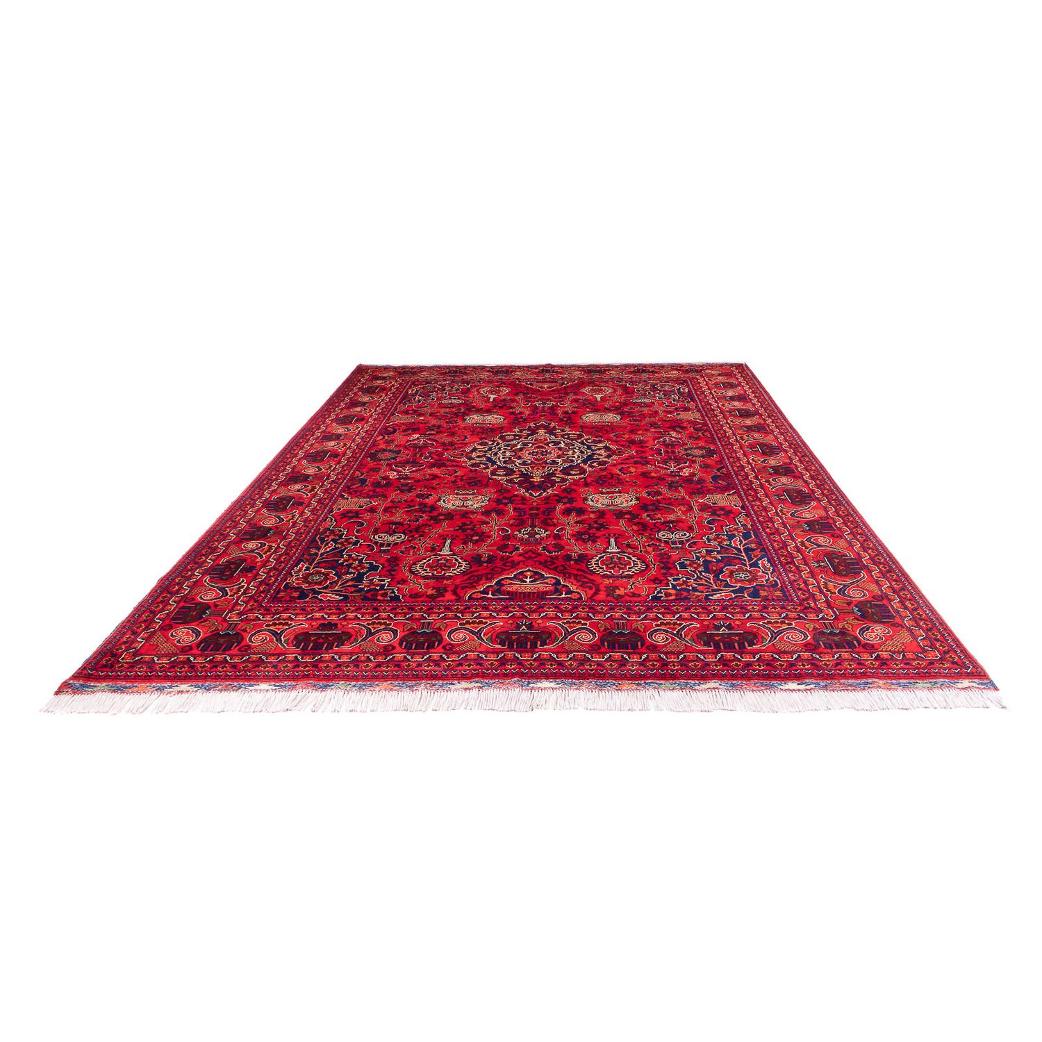 Alfombra afgana - 355 x 256 cm - rojo