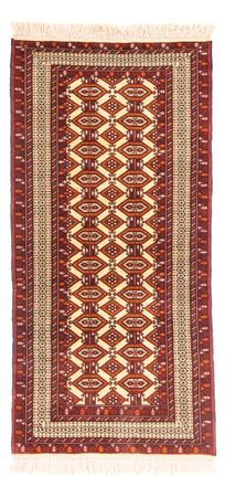 Løper Turkaman teppe - 185 x 85 cm - beige