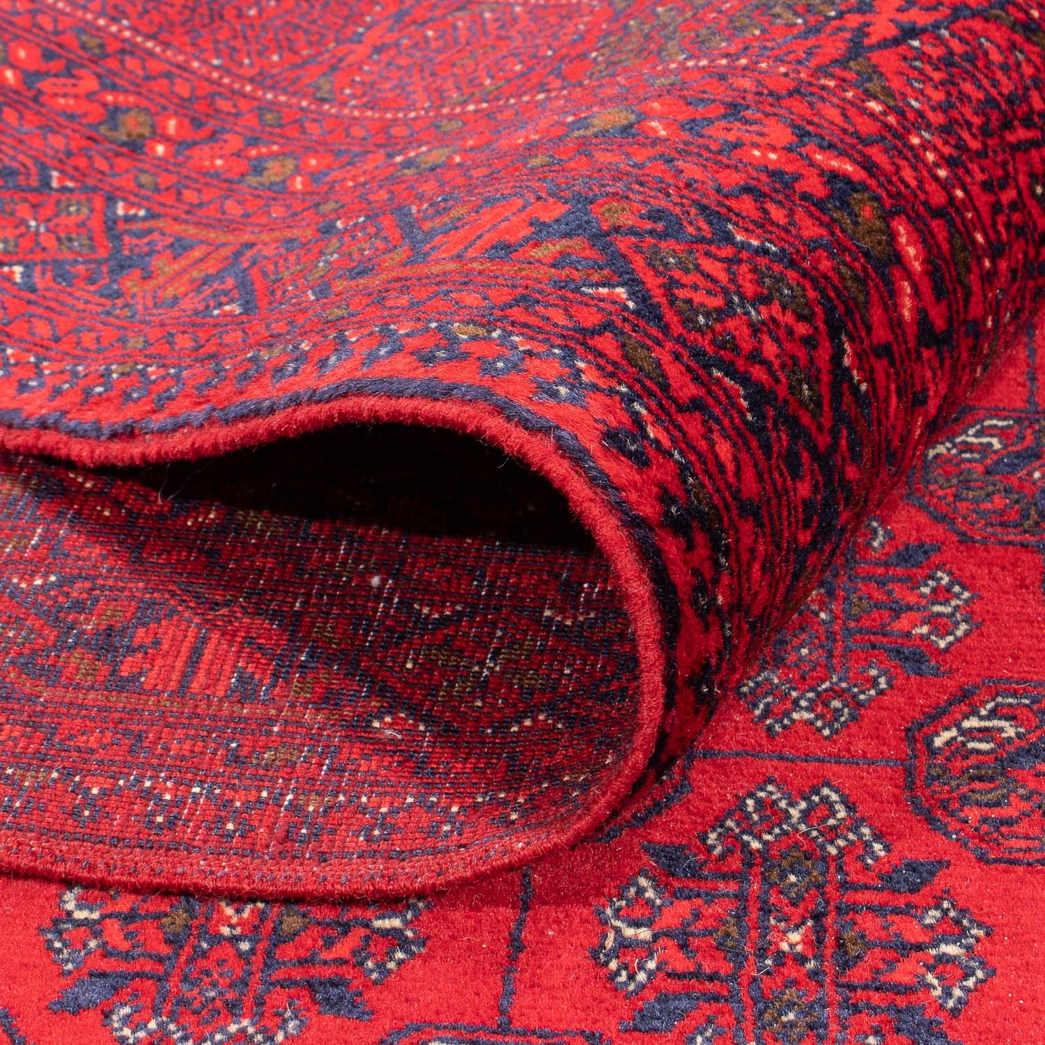 Tapete afegão - Bukhara - 290 x 196 cm - vermelho