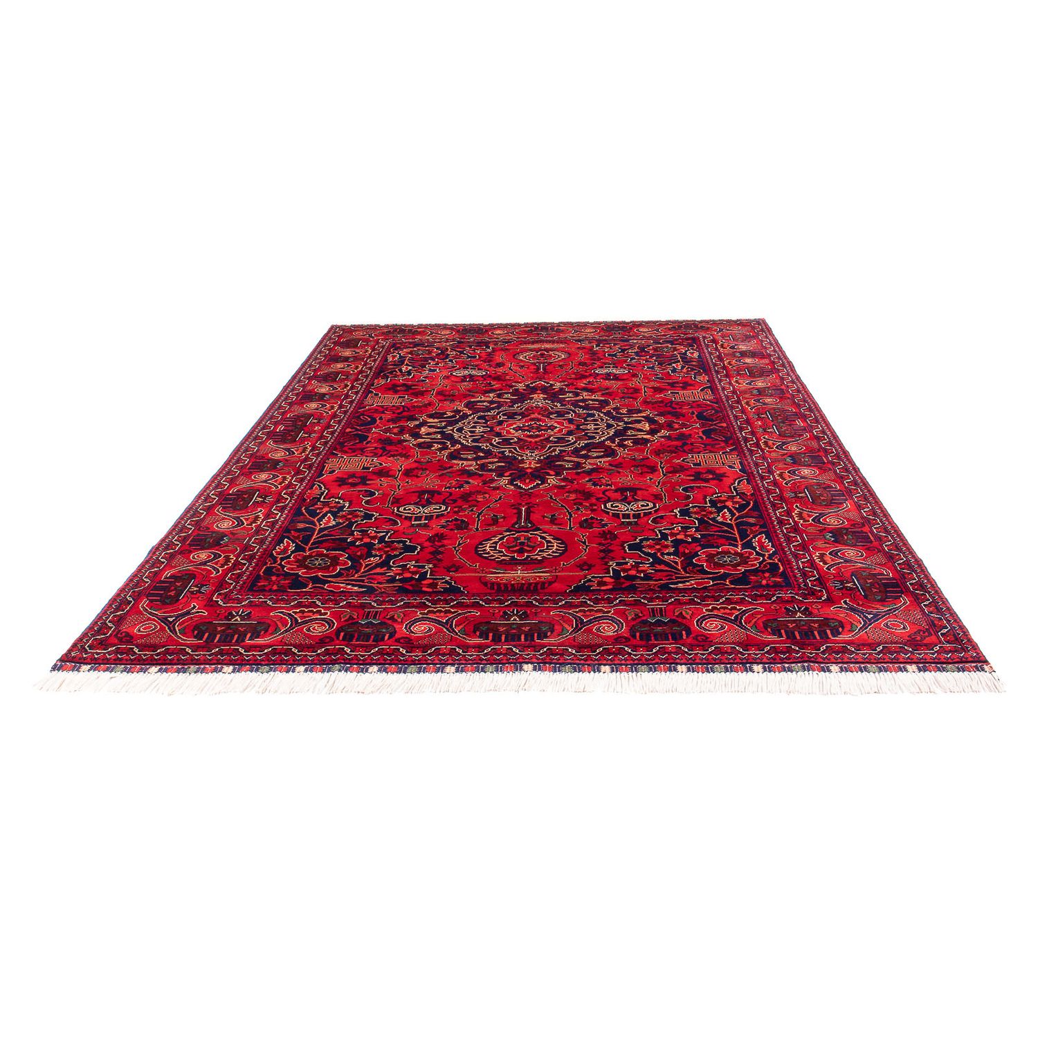 Alfombra afgana - Bukhara - 290 x 200 cm - rojo