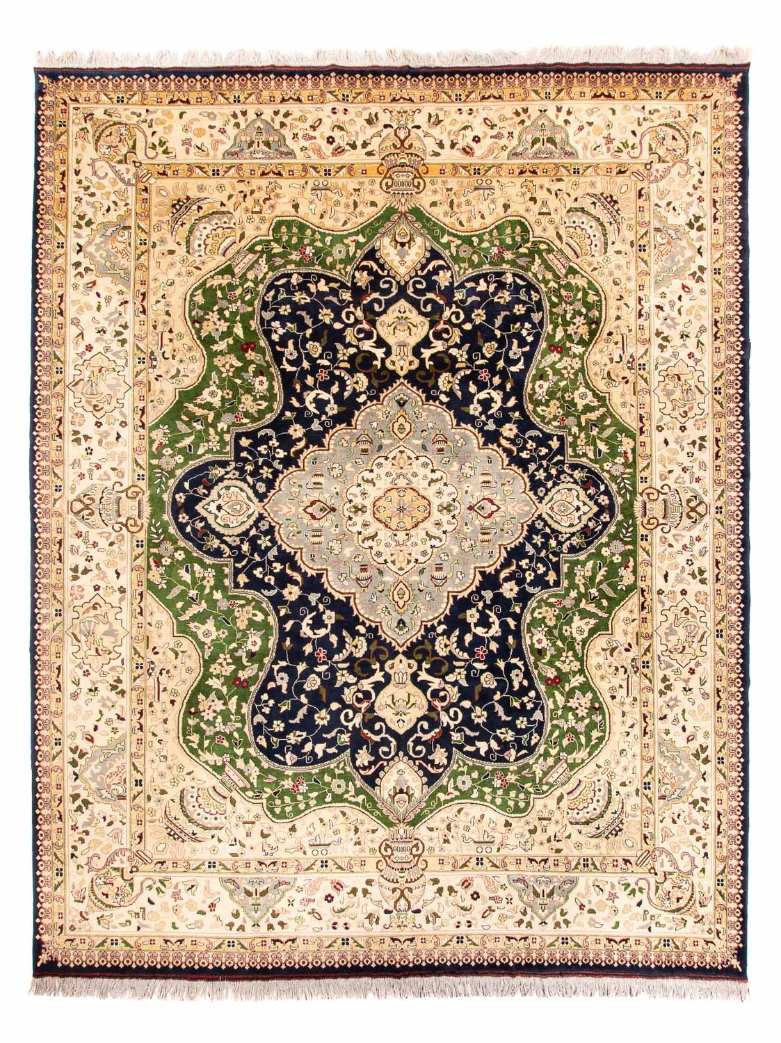 Afghan Teppich - 389 x 296 cm - dunkelblau