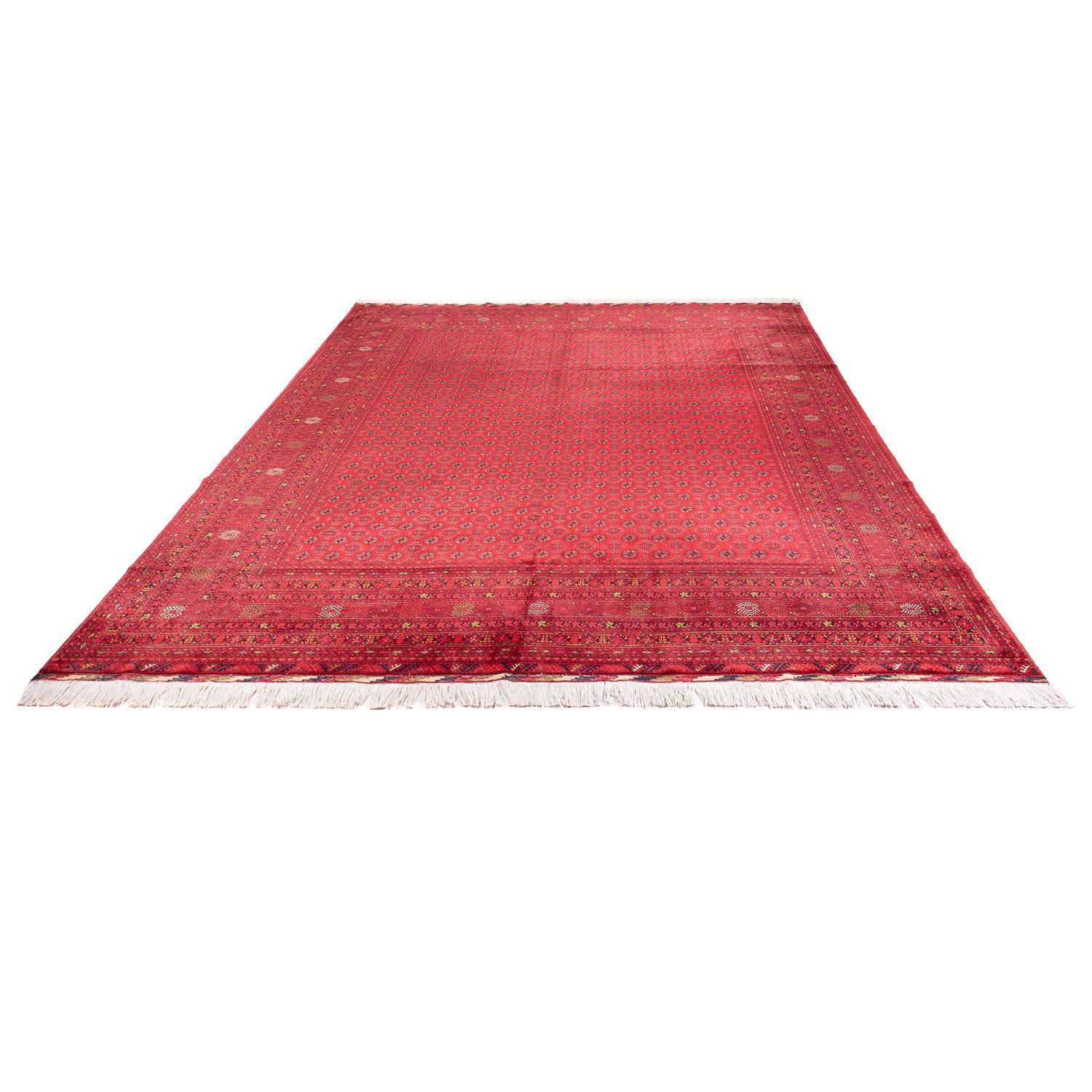 Tapis afghan - Boukhara - 385 x 300 cm - rouge