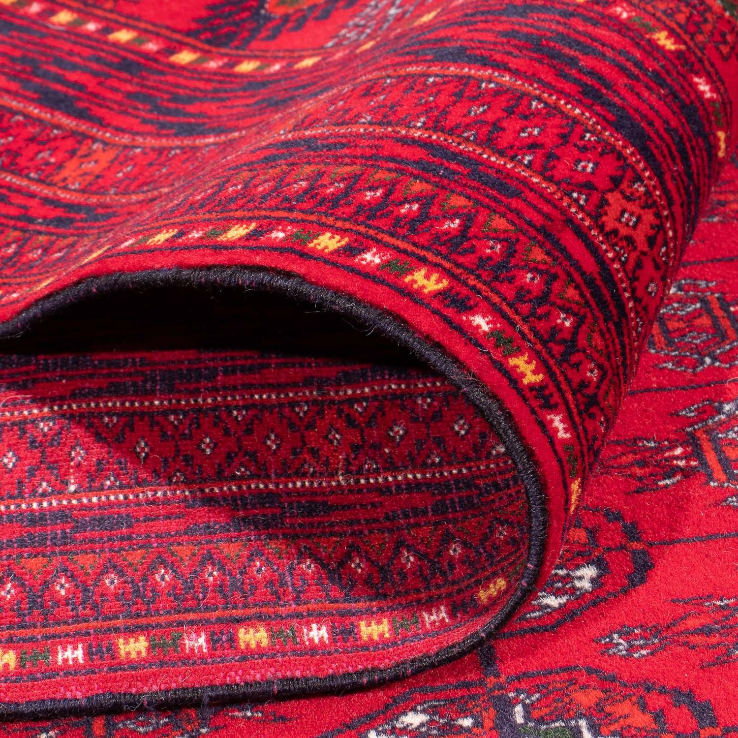 Tapete afegão - Bukhara - 395 x 310 cm - vermelho