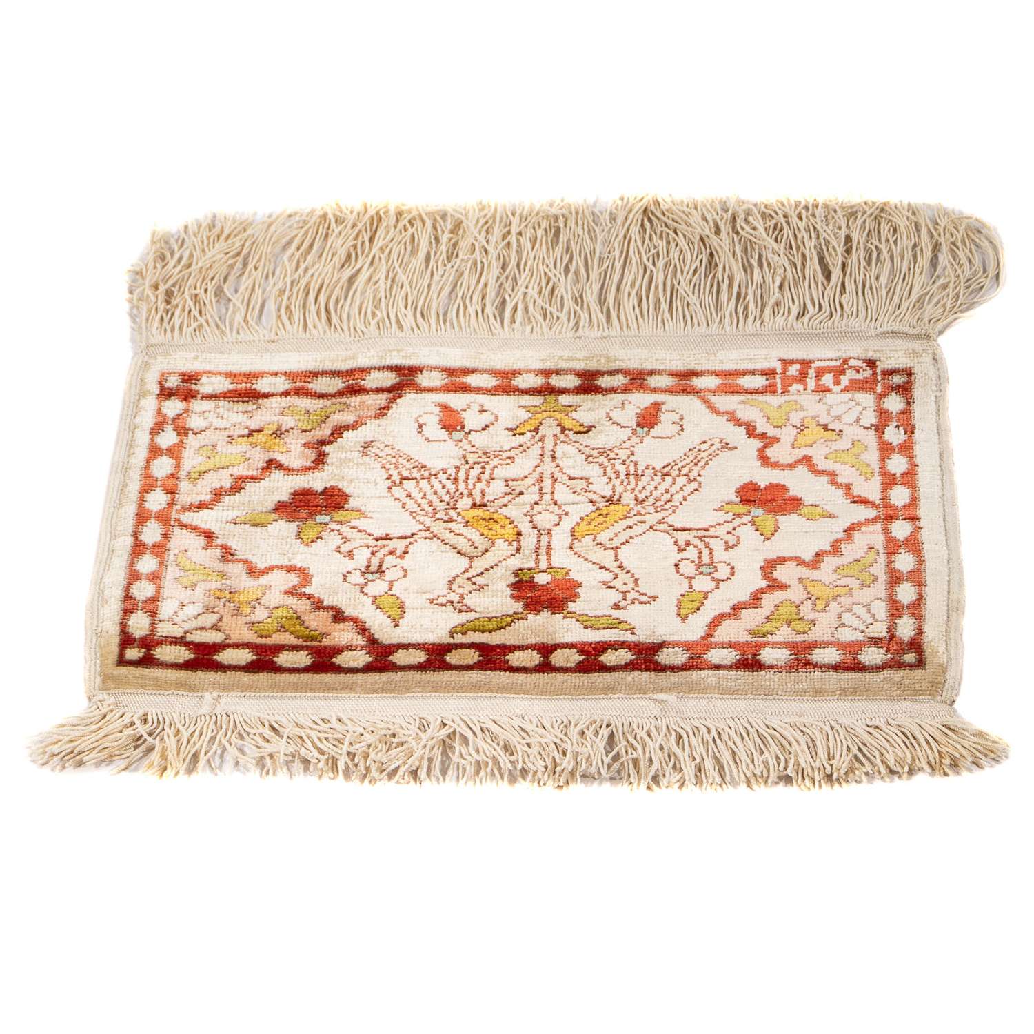 Tappeto orientale - Hereke quadrato  - 17 x 25 cm - beige