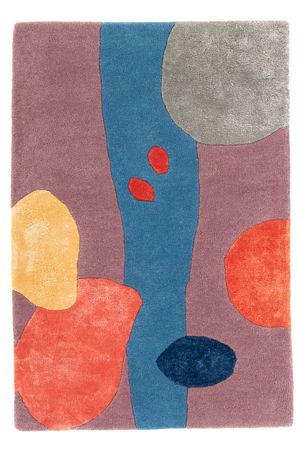 Tapis design - 90 x 60 cm - multicolore