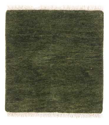 Alfombra Gabbeh - Indus cuadrado  - 54 x 51 cm - verde