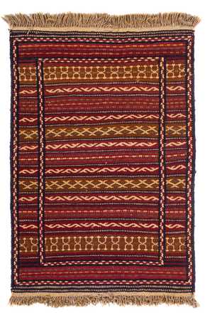 Kelim Rug - Oriental - 90 x 60 cm - multicolored