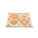 Kelim Rug - Splash square  - 52 x 50 cm - multicolored