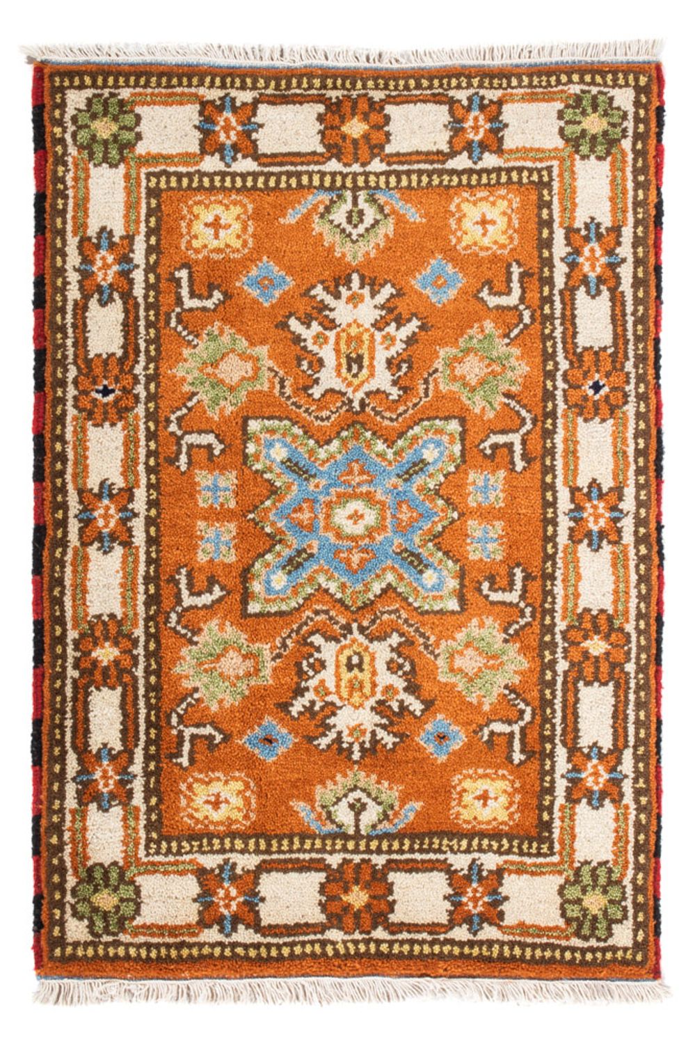 Tapis oriental - 92 x 62 cm - orange