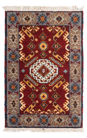 Alfombra oriental - 91 x 62 cm - rojo