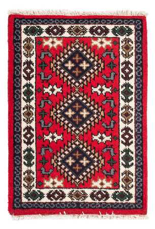 Alfombra oriental - 90 x 60 cm - rojo