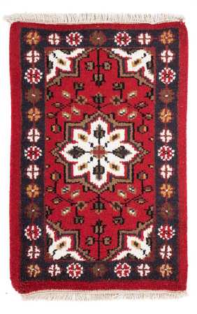 Alfombra oriental - 90 x 60 cm - rojo