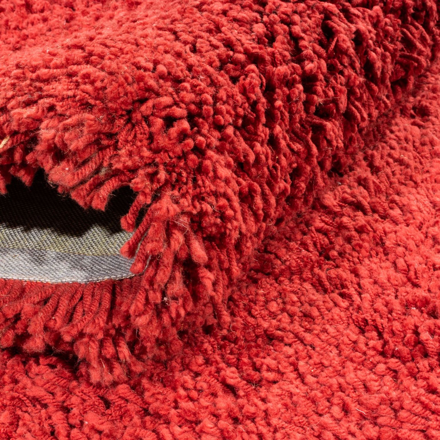 High-Pile Rug - 240 x 170 cm - red