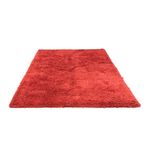 Hochflor Teppich - 240 x 170 cm - rot