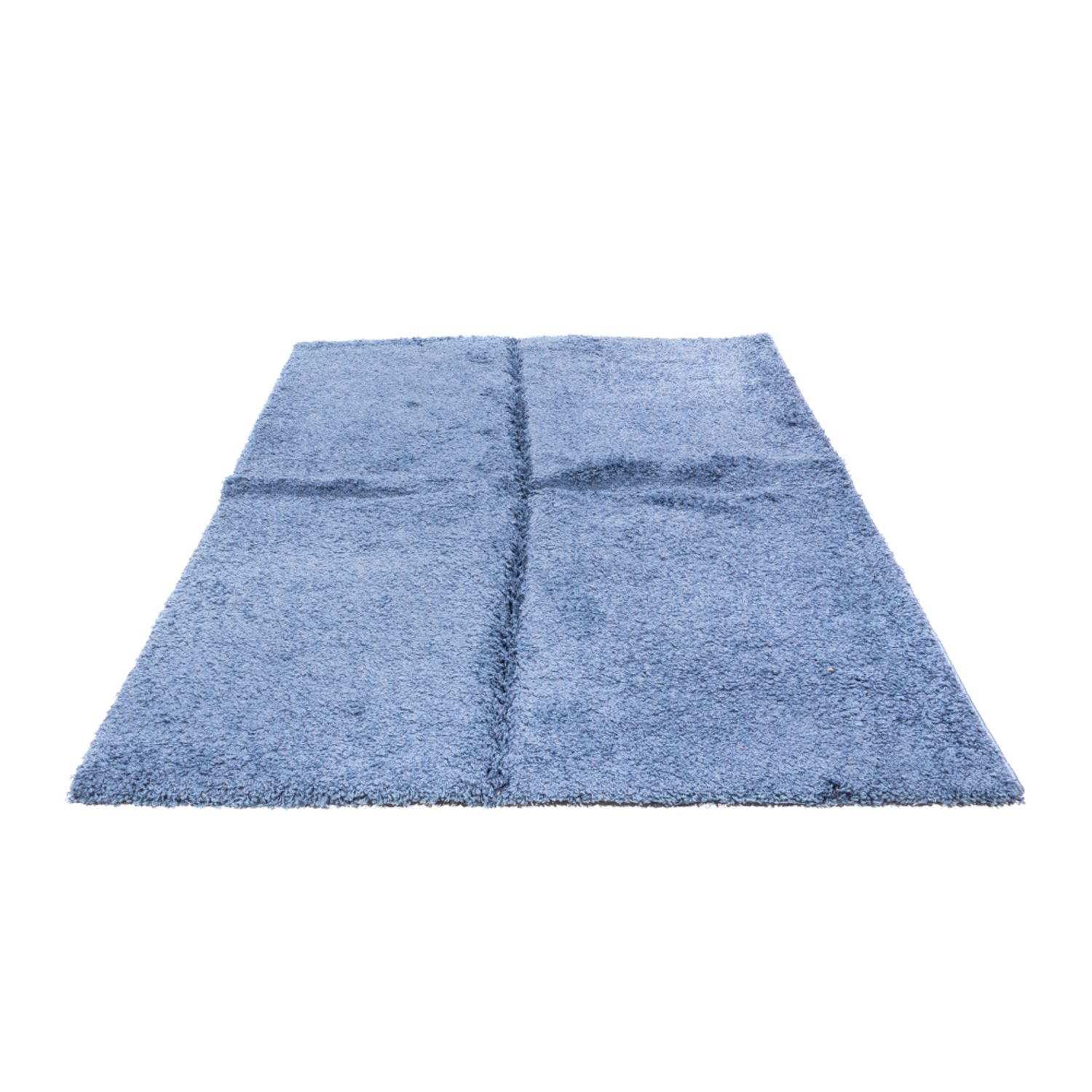 Hochflor Teppich - 230 x 160 cm - blau