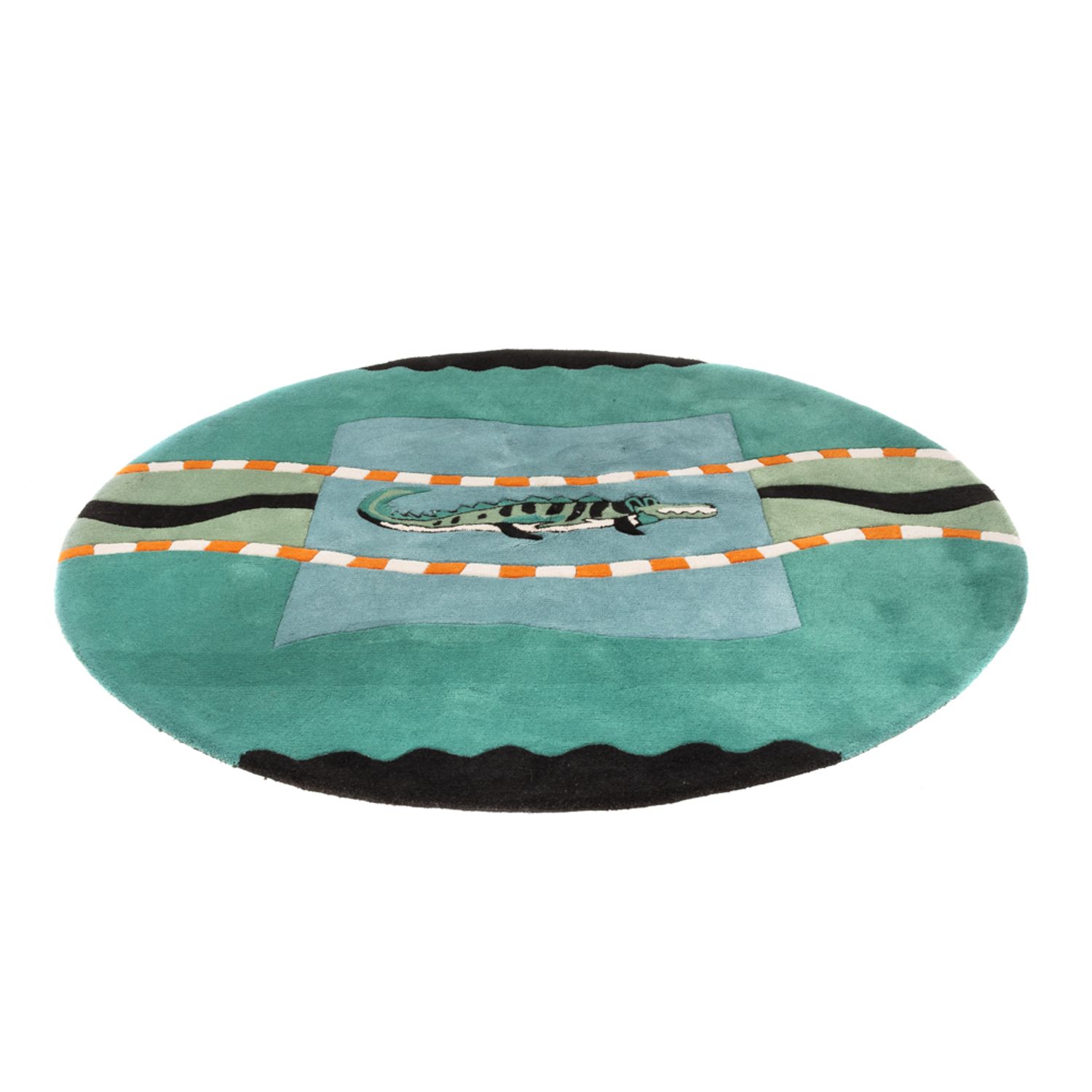 Kindertapijt rond  - 200 x 200 cm - blauw