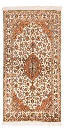 Zijden tapijt - Kashmir Silk - 168 x 95 cm - beige