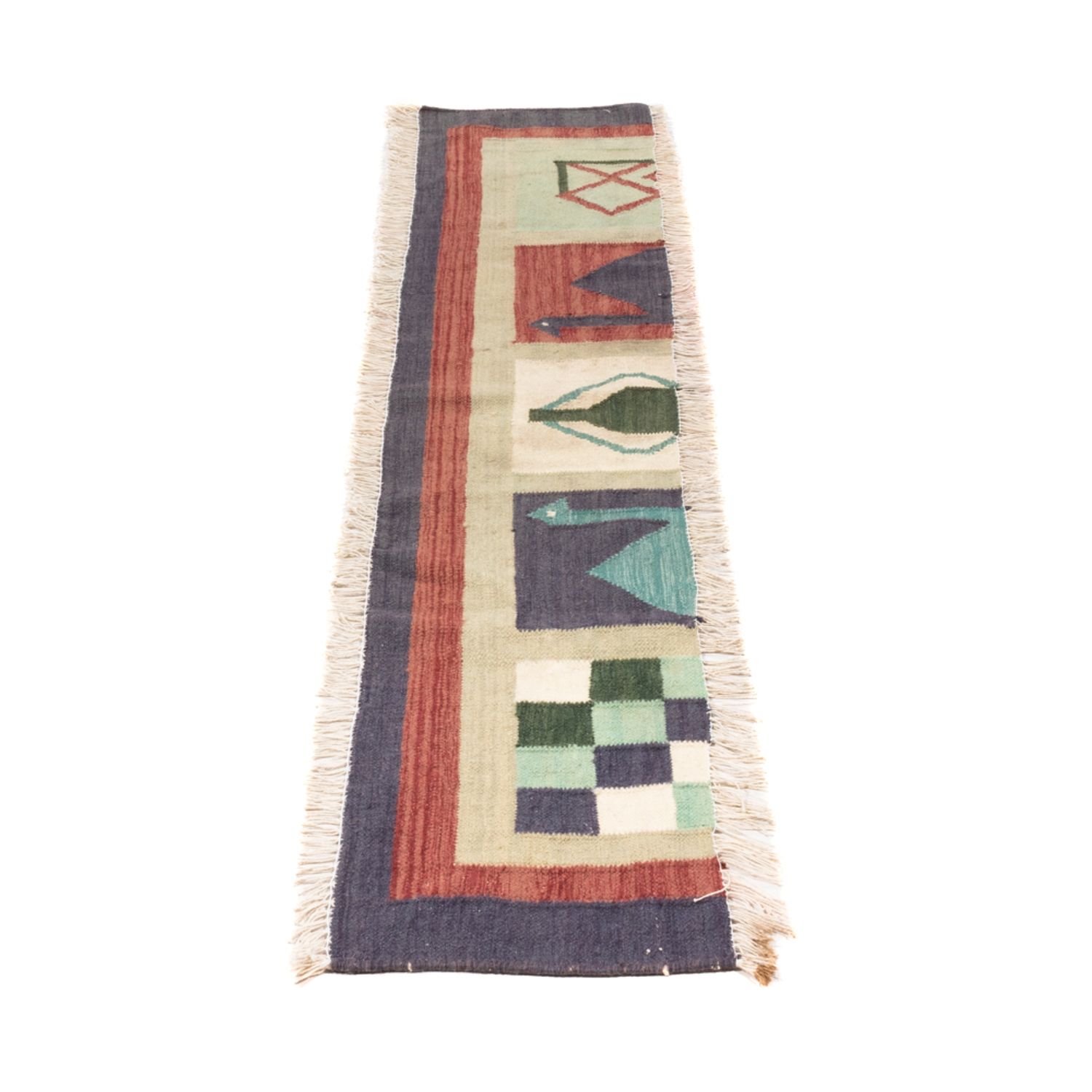 Runner Kelim Rug - Trendy - 202 x 32 cm - multicolored