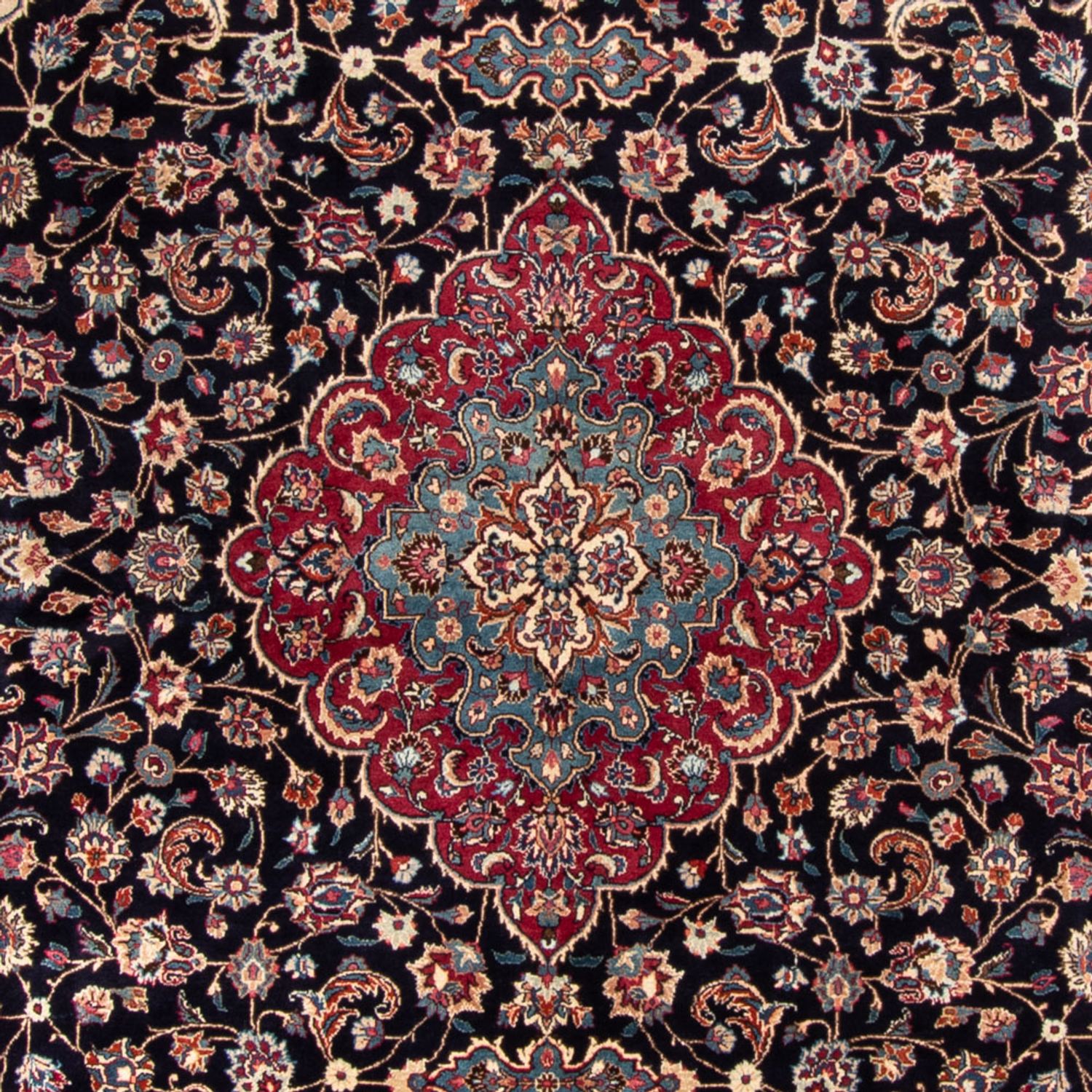 Alfombra persa - Clásica - 368 x 275 cm - azul oscuro