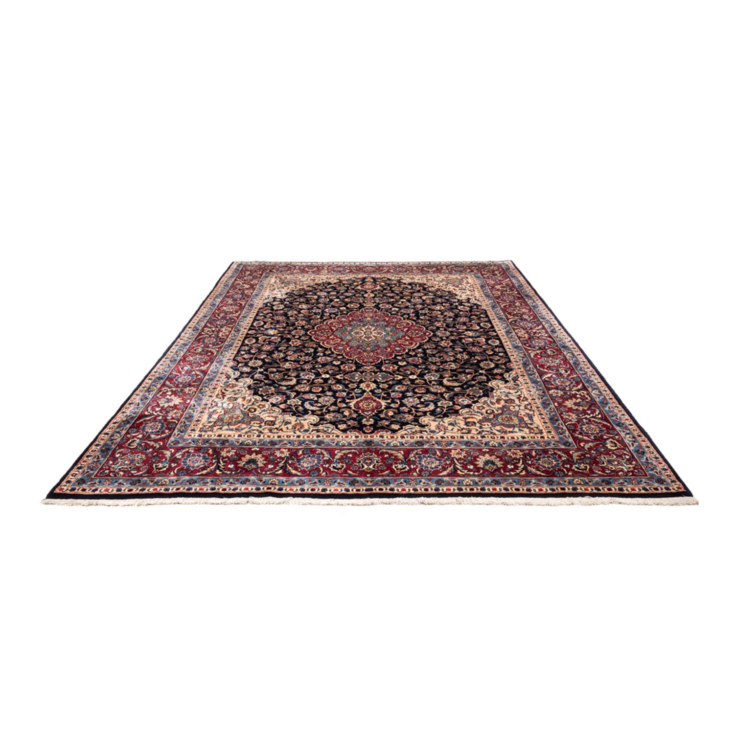 Alfombra persa - Clásica - 368 x 275 cm - azul oscuro
