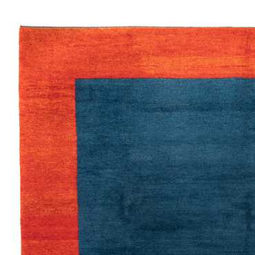 Gabbeh Teppich - Indus - 387 x 297 cm - blau